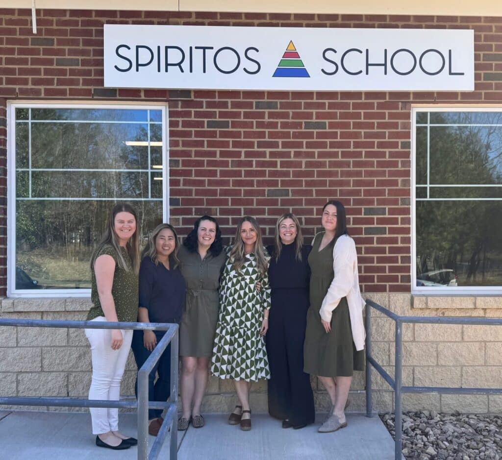 Staff standing outside new Spiritos School location in Powhatan, Virginia