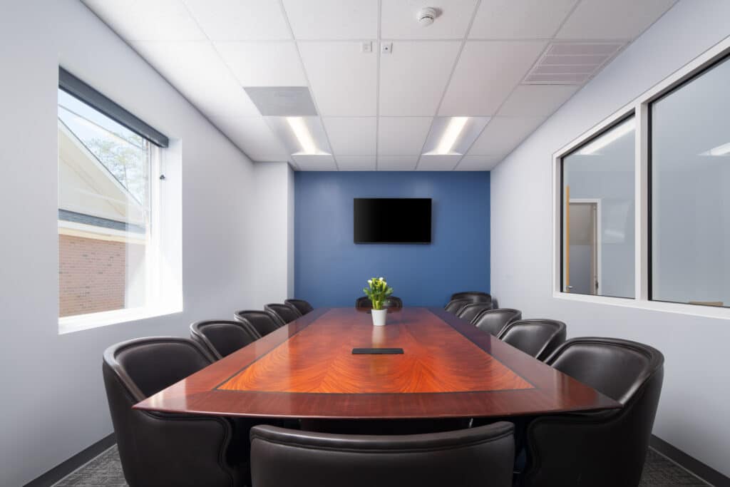 conference room for staff and parent meetings