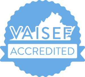 VAISEF accredited logo - blue